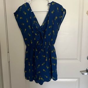 Blue Pineapple Romper